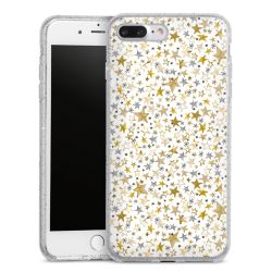 Silicone Glitter Case silver glitter