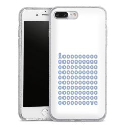 Silicone Glitter Case silver glitter