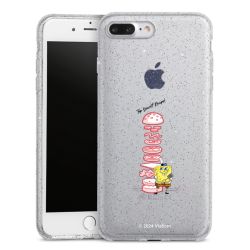 Silicone Glitter Case silver glitter