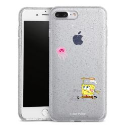 Silicone Glitter Case silver glitter