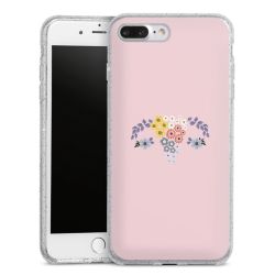 Silicone Glitter Case silver glitter