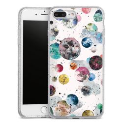 Silicone Glitter Case silver glitter