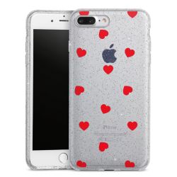 Silicone Glitter Case silver glitter