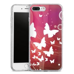 Silicone Glitter Case silver glitter