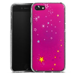 Silicone Glitter Case silver glitter