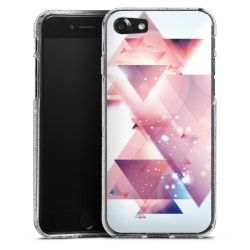 Silicone Glitter Case silver glitter