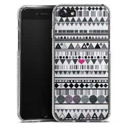 Silicone Glitter Case silver glitter