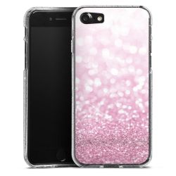 Silicone Glitter Case silver glitter