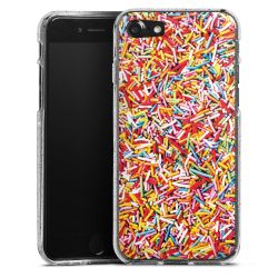 Silicone Glitter Case silver glitter