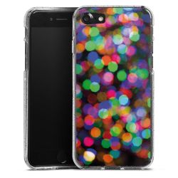 Silicone Glitter Case silver glitter