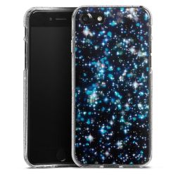 Silicone Glitter Case silver glitter