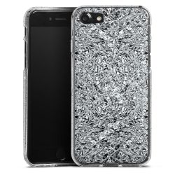 Silicone Glitter Case silver glitter