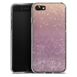 Silicone Glitter Case silver glitter