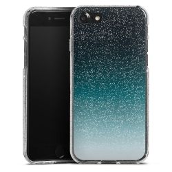 Silicone Glitter Case silver glitter