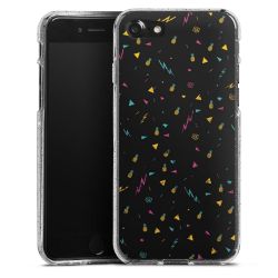 Silicone Glitter Case silver glitter