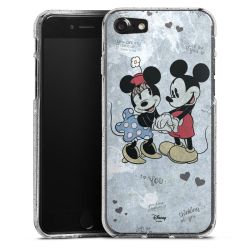 Silicone Glitter Case silver glitter