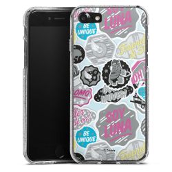 Silicone Glitter Case silver glitter