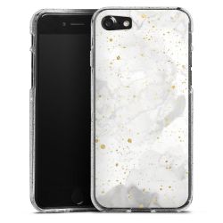 Silicone Glitter Case silver glitter