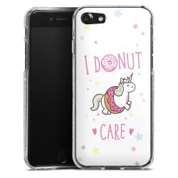 Silicone Glitter Case silver glitter