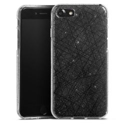 Silicone Glitter Case silver glitter