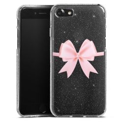 Silicone Glitter Case silver glitter