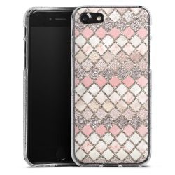 Silicone Glitter Case silver glitter