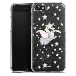 Silicone Glitter Case silver glitter