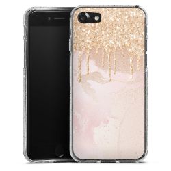 Silicone Glitter Case silver glitter