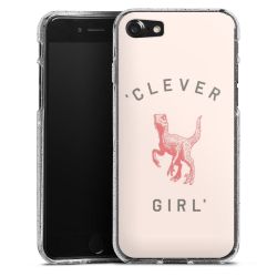 Silicone Glitter Case silver glitter