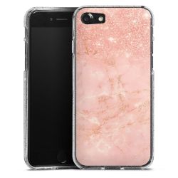 Silicone Glitter Case silver glitter