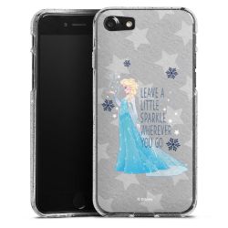 Silicone Glitter Case silver glitter