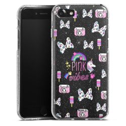 Silicone Glitter Case silver glitter