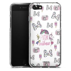 Silicone Glitter Case silver glitter