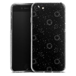 Silicone Glitter Case silver glitter