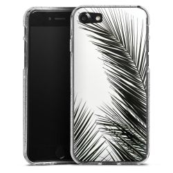 Silicone Glitter Case silver glitter