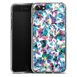 Silicone Glitter Case silver glitter