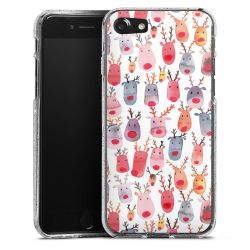 Silicone Glitter Case silver glitter