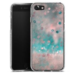 Silicone Glitter Case silver glitter