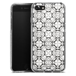 Silicone Glitter Case silver glitter