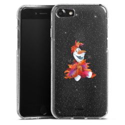 Silicone Glitter Case silver glitter