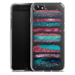 Silicone Glitter Case silver glitter