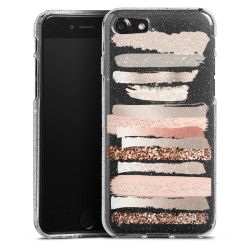 Silicone Glitter Case silver glitter