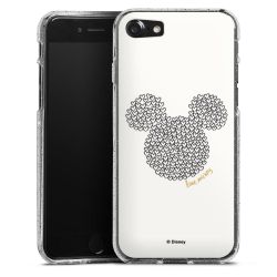 Silicone Glitter Case silver glitter