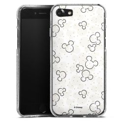 Silicone Glitter Case silver glitter