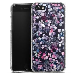 Silicone Glitter Case silver glitter