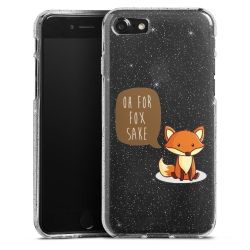 Silicone Glitter Case silver glitter