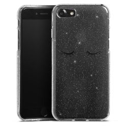 Silicone Glitter Case silver glitter