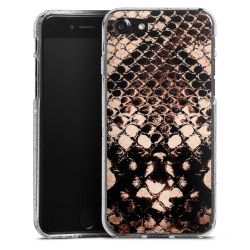 Silicone Glitter Case silver glitter