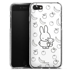 Silicone Glitter Case silver glitter