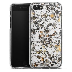 Silicone Glitter Case silver glitter